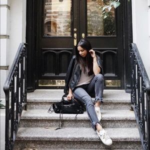 ZARA | fringe crop denim jeans